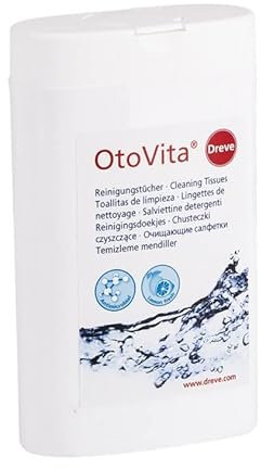 OtoVita® Lingettes nettoyantes en distributeur | Entretien et désinfection des appareils auditifs