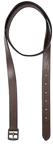 PFIFF 101222 Steigbügelriemen, Edelstahlschnallen, Riemen Steigbügel, Full / Warmblut Braun 1 Paar