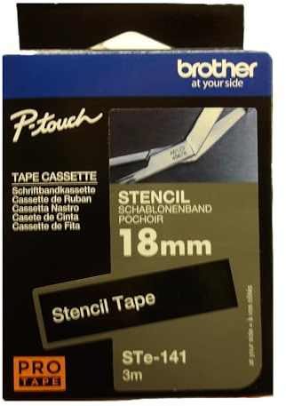 Brother P-touch STE141 - Schablonenband, 18 mm x 3 m, nicht-laminiert