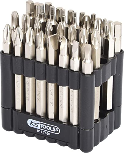 KS Tools 911.7550 Jeu d'embout de vissage Longueur 75 mm, 32 pcs