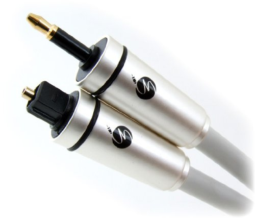 FISUAL Pearl Mini-Toslink to Optical Cable (Apple Mac Special) - White - PARENT ASIN (10 Metre)