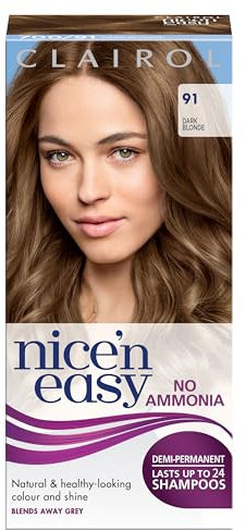 Clairol Nice'n Easy No Ammonia Hair Dye, 91 Dark Blonde