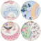 Wedgwood Butterfly Bloom Set of 4 Plates 20cm, Multicoloured, 8.25