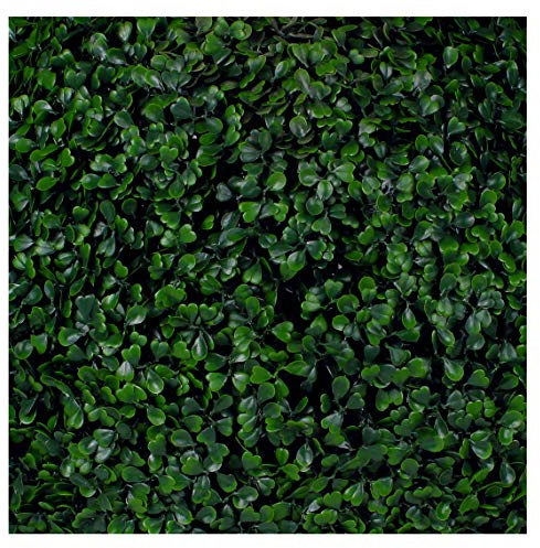 3rd Street Inn Greenery Panel - Artificial Hedge Wall - Fake Plant Wall Backdrop - Privacy Screen - Interlocking Panels - Indoor Outdoor Décor (4, Boxwood)