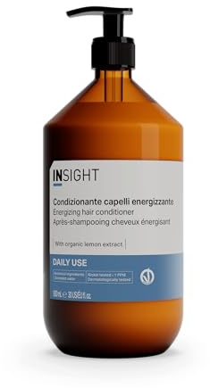 Insight Conditionneur de cheveux énergisant 900ml | Conditionneur hydratant, qui nourrit la fibre capillaire sans l'alourdir | emballage en verre
