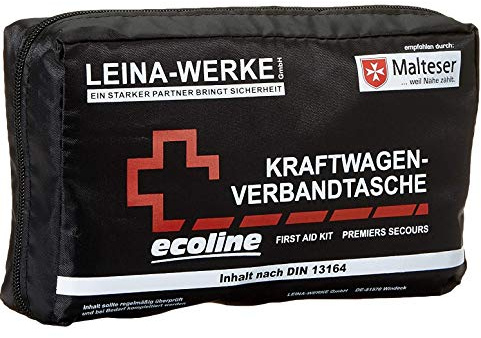 Leina-Werke 11043 KFZ-Verbandtasche Compact Ecoline ohne Klett, 2-Farbig Sortiert, Assorted/2-color Print