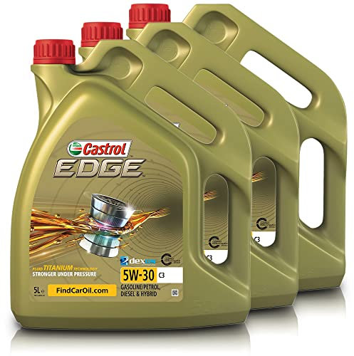 3x 5 L = 15 Liter Castrol Edge Fluid Titanium 5W-30 C3 Motoröl