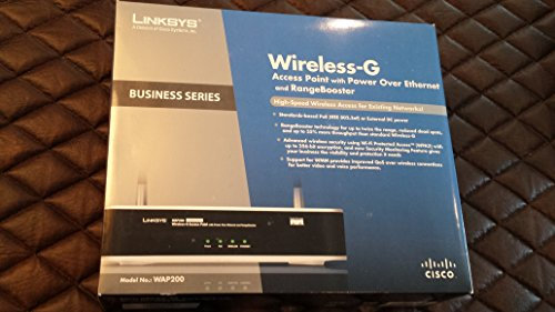 Cisco Wireless-G Access Point with Power Over Ethernet + Rangebooster
