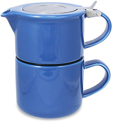 FORLIFE Tea for One con infusor, 14 onzas, azul