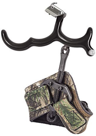 Scott Archery Unisex-Erwachsene Scott Bogenschießen Longhorn Hunter Release, Camouflage, 3 Finger