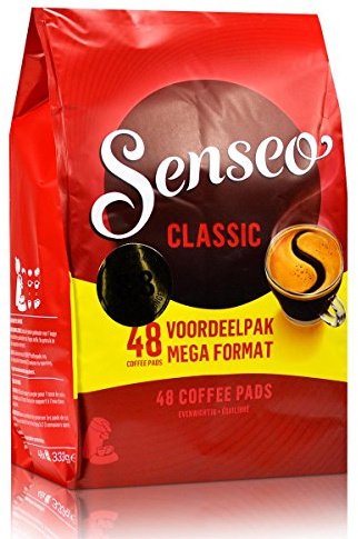 Senseo Dosette de Café Classic/Classique, Saveur Intense et Corsé, Café, 48 Dosettes
