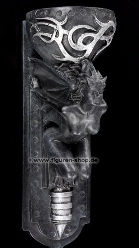 Figuren-Shop.de Wandkerzenhalter - Dämonin - Teufelin