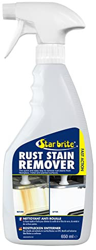 STAR BRITE Rust Stain Remover Spray - Instantly Dissolve Corrosion Stains on Fiberglass, Vinyl, Fabric, Metal & Painted Surfaces - Also Removes Sprinkler Stains
