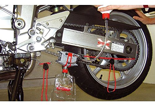 Kit pulizia pulisce deterge a fondo catena moto zx mv cbr yamaha ducati kawasaki Pulitore catena Kettenmax KettenMax Premium Light