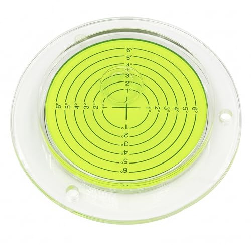Chiloskit - Trípode circular redondo con nivel de burbuja, 100 mm de diámetro