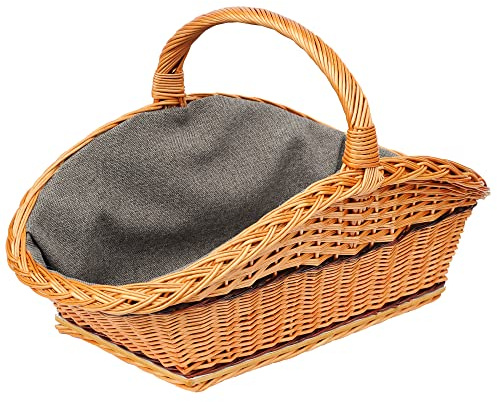 Kaminholzkorb Holzkorb Kamin Jute Brennholzkorb Kaminkorb Weide Tragekorb