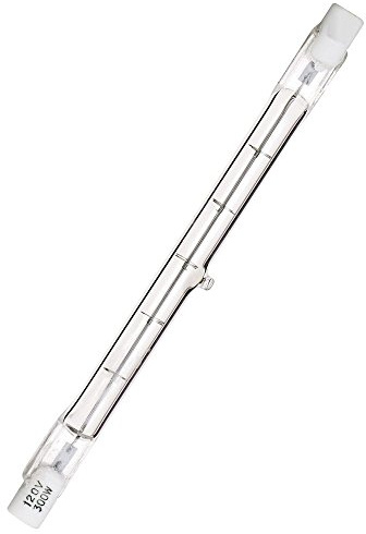 Satco S3431 1/Card 120V 100-Watt T3 R7S Base Light Bulb, Clear