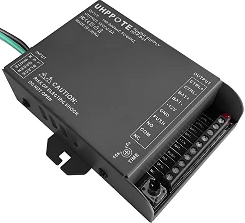 UHPPOTE 12V Power Supply for Door Access Control System & Intercom Camera (Input: 110-240VAC / Output:12VDC)