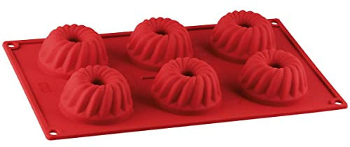 Dr. Oetker Stampo Ciambella, Silicone platinico, Rosso, Unica