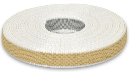 Corderie Italiane 006000839 Cintino per tapparelle, colore beige/grigio in rafia, 22 mm - 5,5 mt,