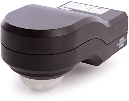 Brennenstuhl 1171910 Anthracite Black Infrared PIR Motion Detector - For Corner Mounting