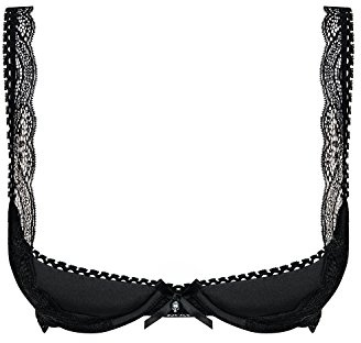 Obsessive 5901688209851 Miamor Hebe BH Für Damen, Versteifte Cups, Push-Up Einlagen, Verführerisch, Spitze, Regulierbare Träger