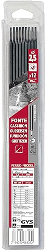 GYS Welding Electrodes 083332 2.5mm Cast Iron (Blister Pack) 50 Percent Nickel 46 Percent Iron