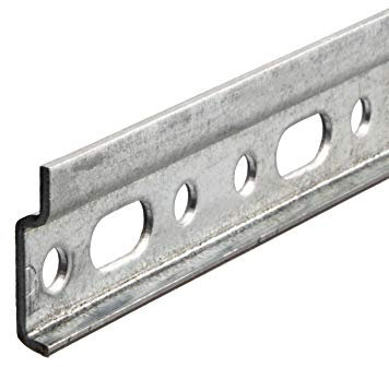 Gedotec Wandschiene Küchenschrank Schrankaufhänger Aufhängeschiene - Oberschrank | Länge 2000 mm | Stahl verzinkt | Montageschiene für Hänge-Schränke | 1 Stück - Hänge-Schiene Metall zum Schrauben