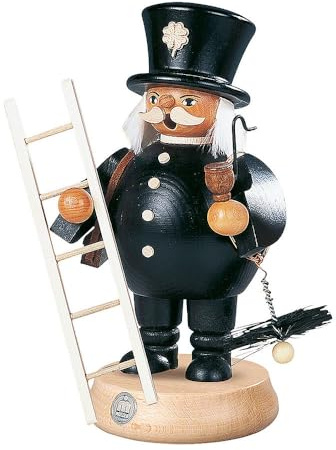 Mueller Räuchermann Schornsteinfeger, 19 cm hoch, original Erzgebirge Seiffen