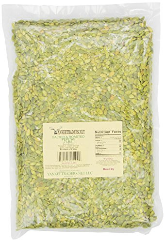 YANKEETRADERS Pepita/Pumpkin Seeds, Roasted & Salted, 2 Lb
