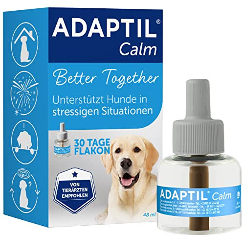 ADAPTIL Calm Nachfüller| Beruhigendes Produkt für Hunde | 48ml Flakon für die Steckdose | Anti-Stress für mehr Entspannung Zuhause | ca. 30 Tage Anwendung | von Tierärzten empfohlen, klinisch getestet