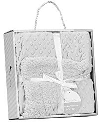 Interbaby 00891-31, Coperta A Bolle In Grigio Per Neonati Con Due Trame - 720 g