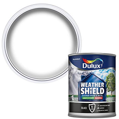 WEATHERSHIELD Snabbtorkande glans 750 ml svart