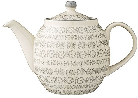 Bloomingville Teiera Karine, grigio, ceramica