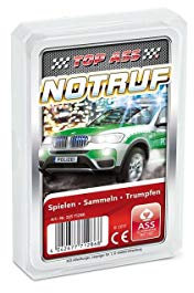 Ass Altenburger 22571286 - Top Ass Notruf, Kartenspiel - Trumpf und Quartett