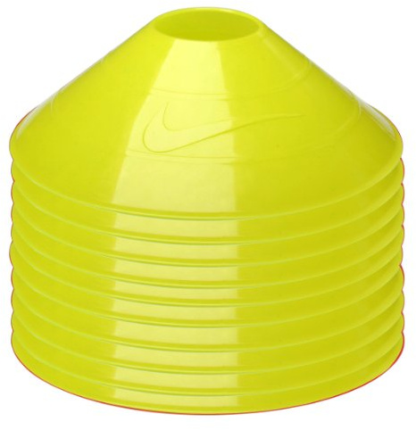 Nike träningskoner – pack med 10 (Varsity Maize)