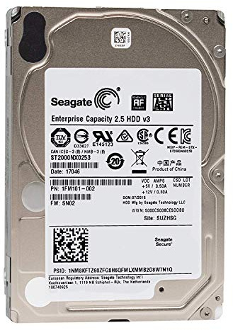 Seagate Enterprise Capacity 2.5 2TB 7200RPM SATA 6Gb/s 2.5-Inch Hard Drive (ST2000NX0253)