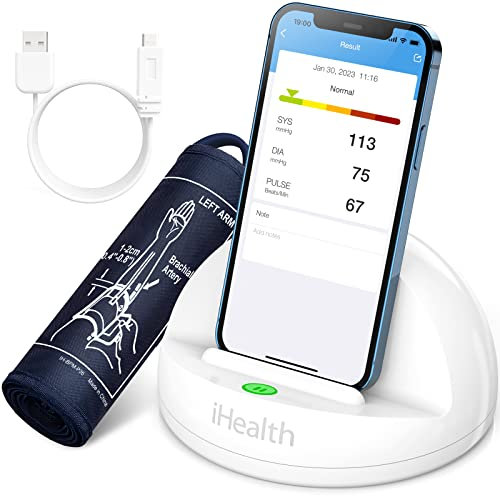 iHealth Ease Wireless Blood Pressure Wrist Blood Pressure Monitor, White