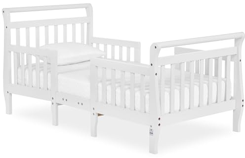 Dream On Me Emma 3-in-1 Wooden Toddler Bed, GREENGUARD Gold, White