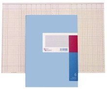K”nig Ebhardt Spaltenbuch A4 in Kopfleisten-Ausfhrung - blauer Kartonumschlag, Schema ber 1 Seite, 6 Spalten, 40 Blatt