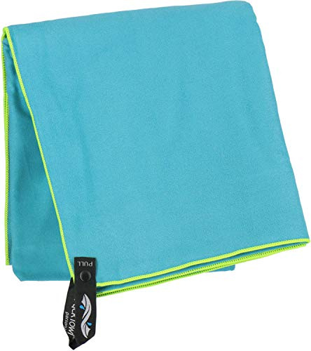 PackTowl Personlig snabbtorkande mikrofiberhandduk för camping, yoga och sport, agave, strand - 91 x 140 cm