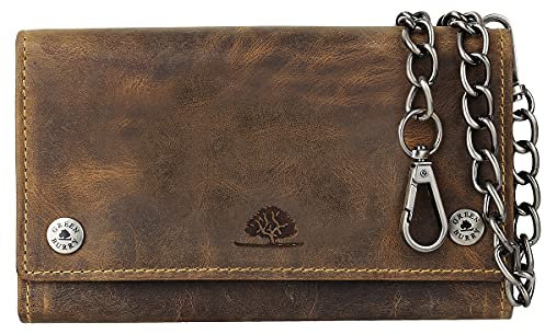 Green Burry Geldbörse, Braun, » Maße (B/H/T): 17,5 x 10 x 3 cm