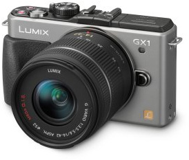 Panasonic Lumix DMC-GX1 16 Megapixel Compact System Camera Kit with 14-42mm Standard Zoom Lens - Silver