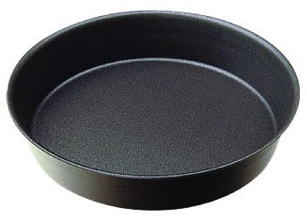 Gobel - Moule à Manqué Rond Uni - Ø 32 cm - Acier - Revêtement Antiadhérent Bicouche Garanti sans PFAS - Qualité Professionnelle – Fabriqué en France