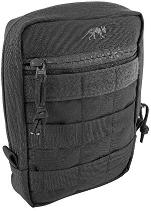Tasmanian Tiger TT Tac Pouch 5 ryggsäck extra väska för tillbehör EDC, Molle-kompatibel, inkl. Regnskydd, 20 x 15 x 5 cm (svart)