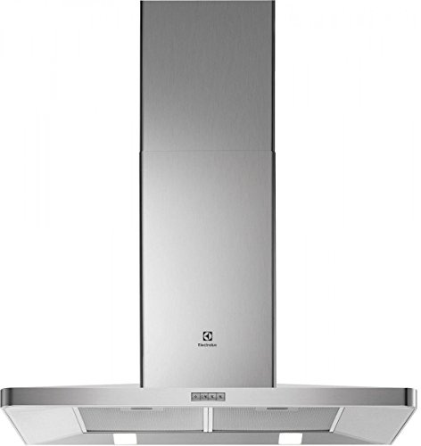 Hotte decorative murale Electrolux EFF90462OX - Hotte aspirante Pyramide - largeur 90 cm - Débit d'air maximum (en m3/h) : 603 - Niveau sonore Décibel mini. / maxi. (en dBA) : 47 / 67