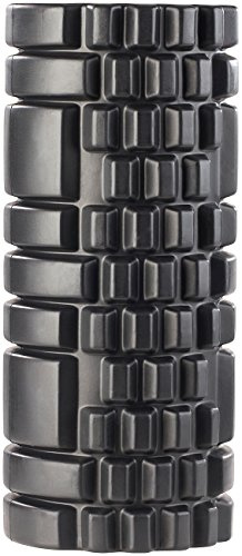 PEARL Sports Faszienrolle: Fitness-, Pilates- & Yoga-Massage-Rolle mit Riffeln & Noppen, Ø 14cm (Sport Rolle, Massagerolle mit Noppen, Roller)