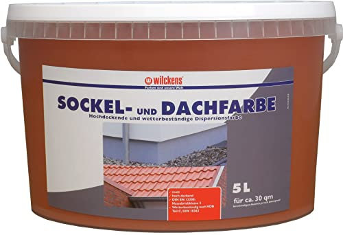 Wilckens Sockel- und Dachfarbe matt, 5 l, Ziegelrot