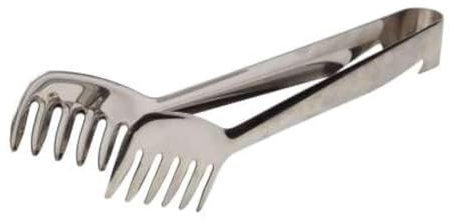 Dexam Spaghetti Tongs - Stainless Steel - 27cm, White
