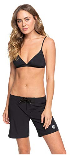 Roxy Women's Board Shorts - Quick Dry Bathing Suit Shorts, 7 Inseam - Swimsuit Bottoms for Women (XS-XXL) True Black Medium